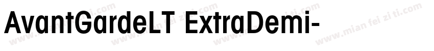 AvantGardeLT ExtraDemi字体转换